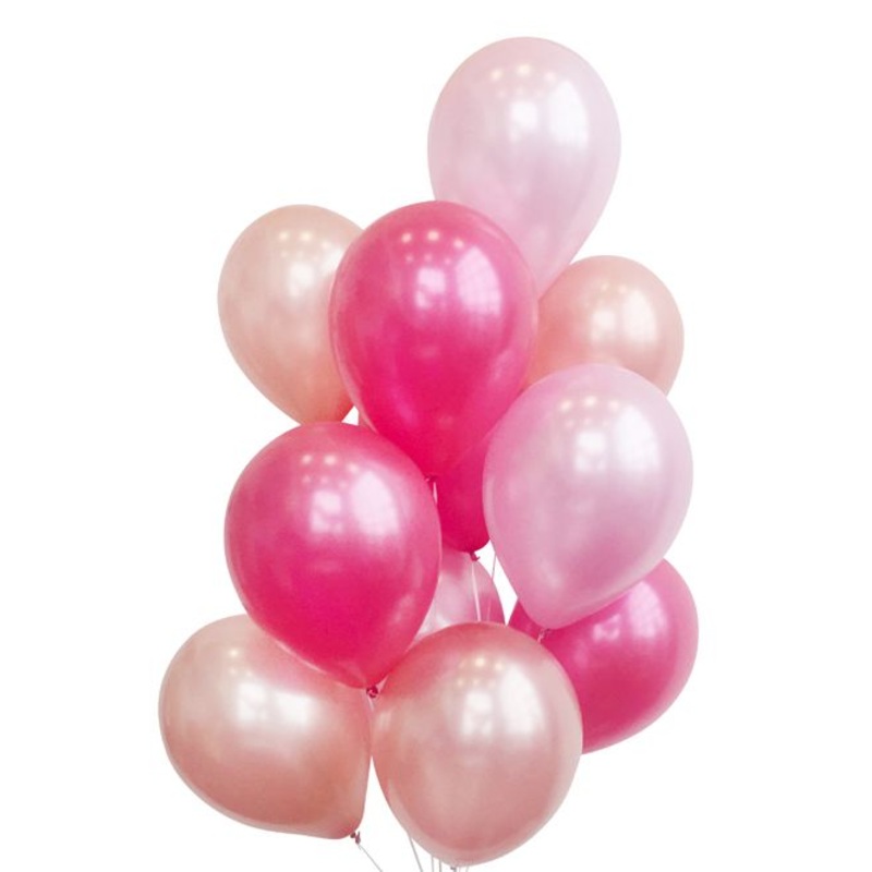 Pink Metallic Balloon Mix - Pack of 24