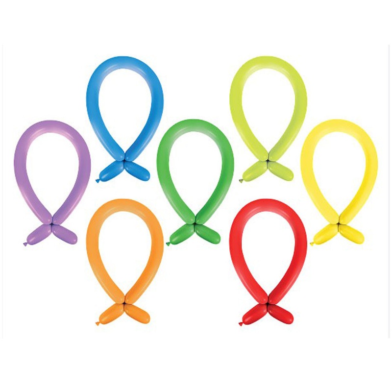 Qualatex Long Modelling Balloons Deluxe Entertainer Assortment - 1.52m - Pack of 100
