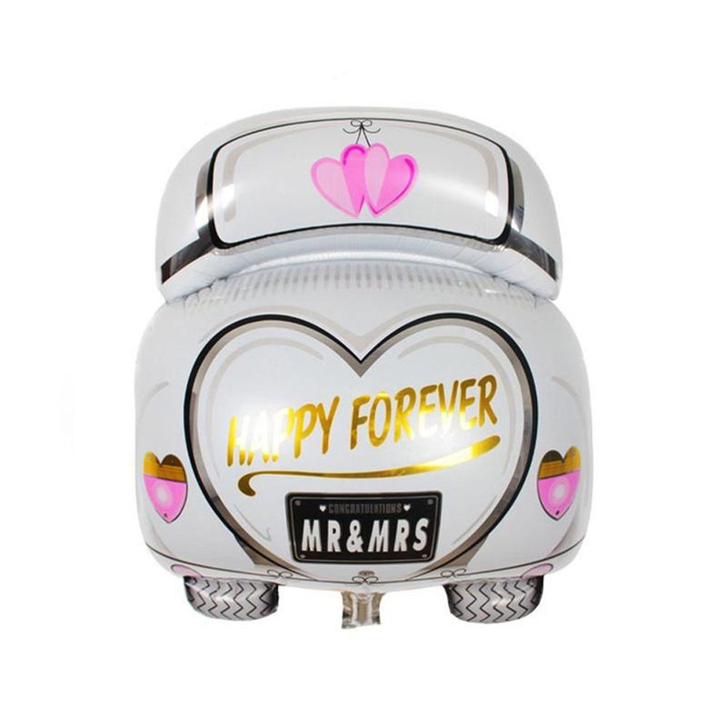 Just Married Wedding Car Air-Filled Foil Balloon 18in x 23in / 48cm x 60cm