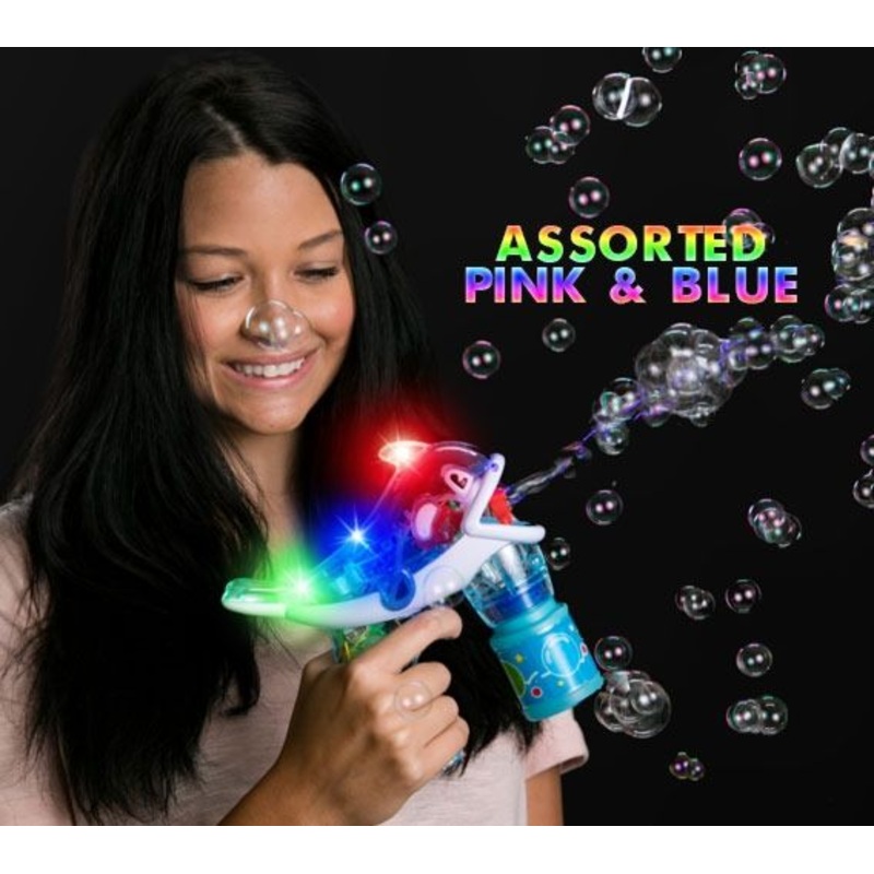 LED 6 Inch Fish Bubble Gun