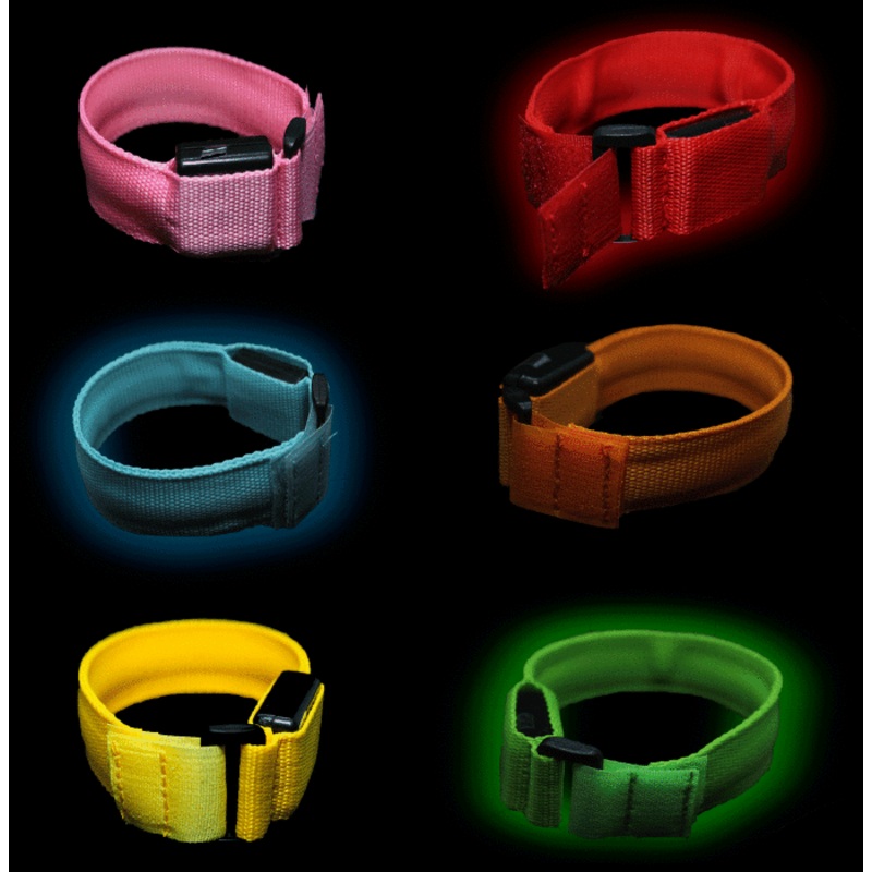 9.5" LED Fabric Bracelet - Assorted