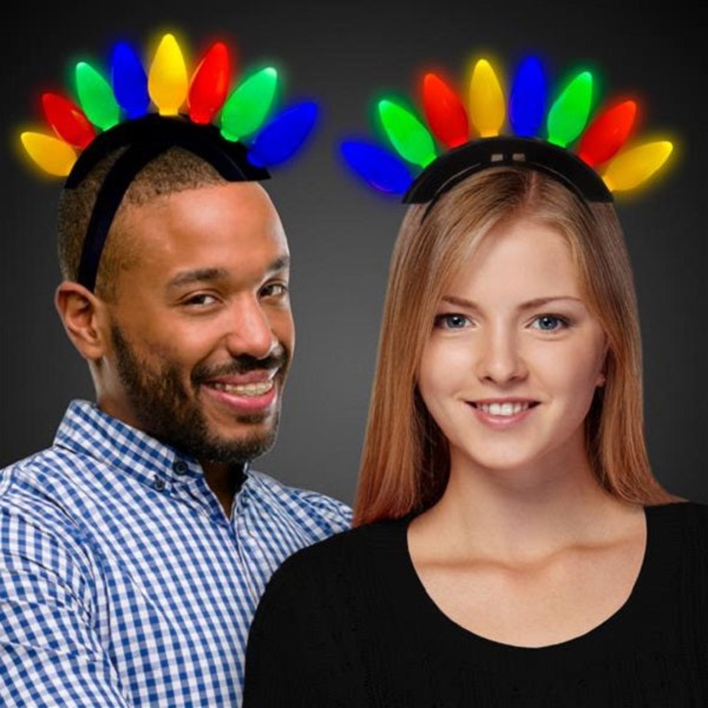 Christmas LED Light Up Bulb Headband