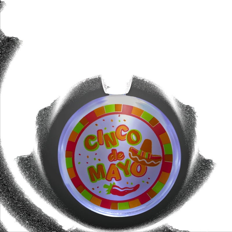 LED Cinco De Mayo Pendant Necklace