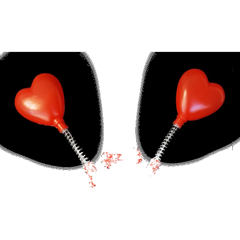 LED Flashing Head Boppers - Red Heart