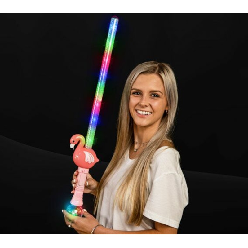Led Light Up Flashing Pink Flamingo Sword