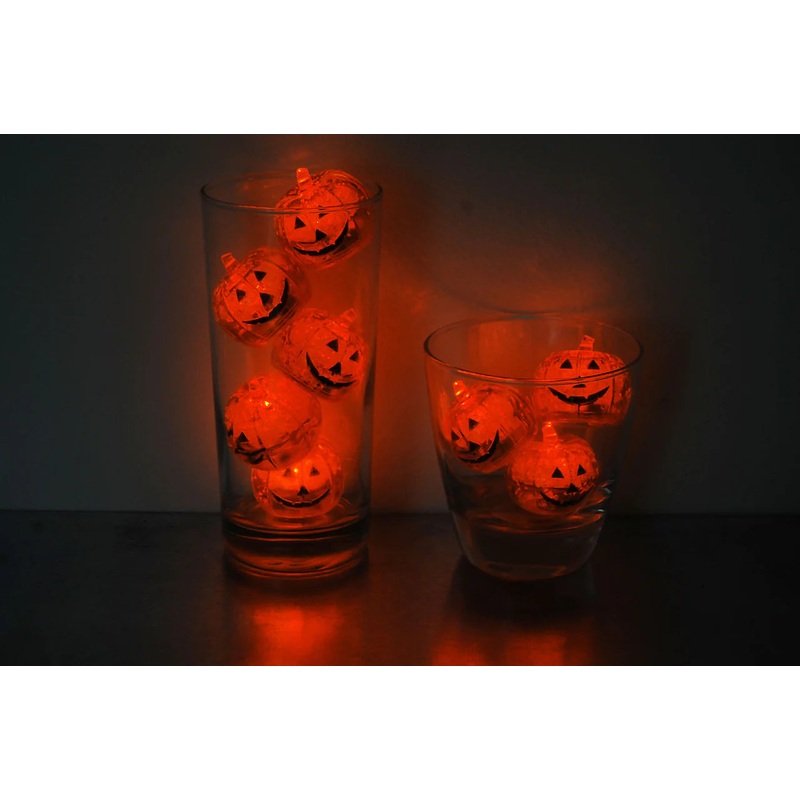 LED Light Up Pumpkin Ice Cubes