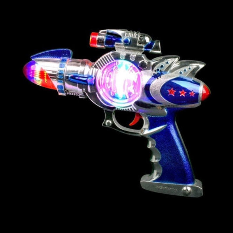 LED Spinning Space Blaster Gun