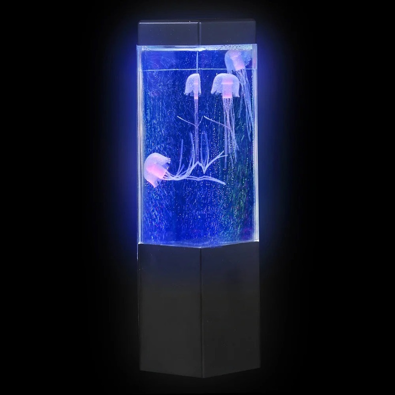(T) 9" LED Light Up Jellyfish Lamp