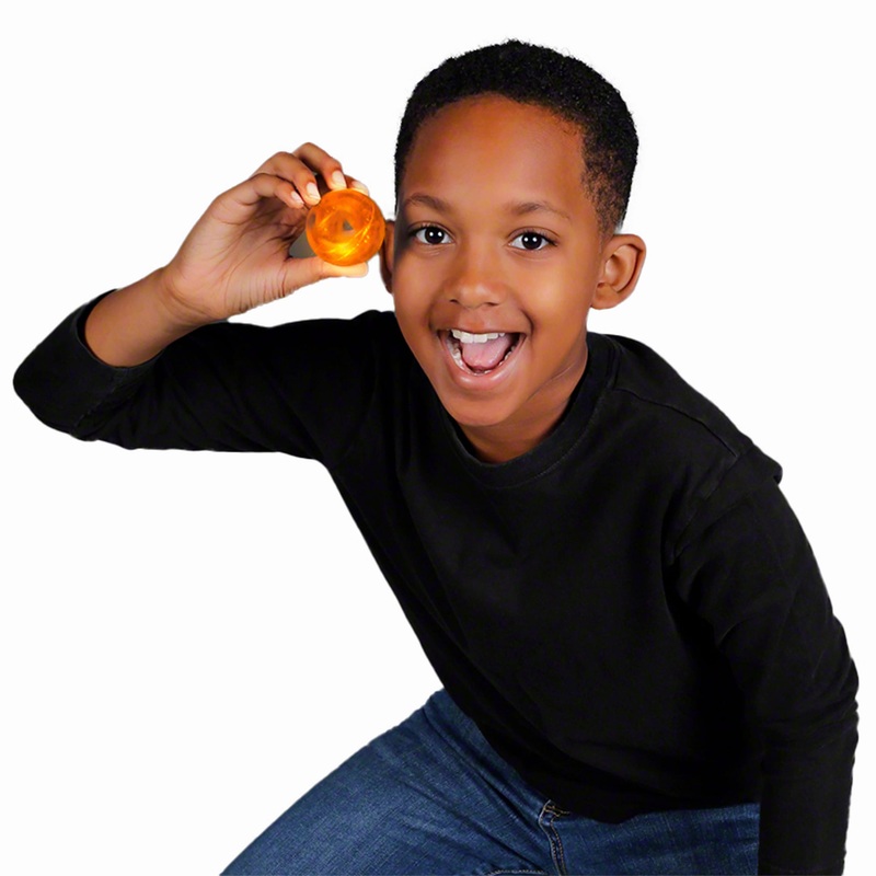 1.8" Orange LED Impact Activated Bounce Ball
