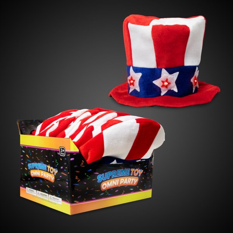 LED Patriotic Top Hats - Retail Counter Display