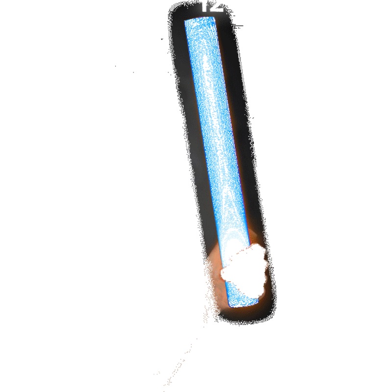 LED Light Up 18 Inch Blue Foam Stick Batons - Pack of 12 Sticks