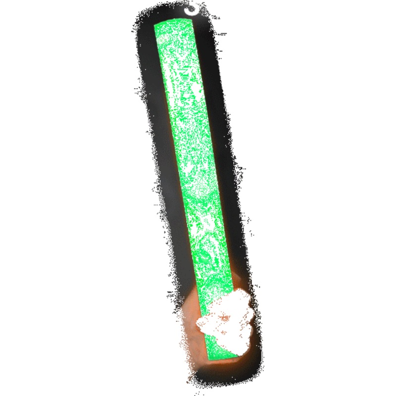 LED Light Up 18 Inch Green Foam Stick Batons - Pack of 3 Sticks