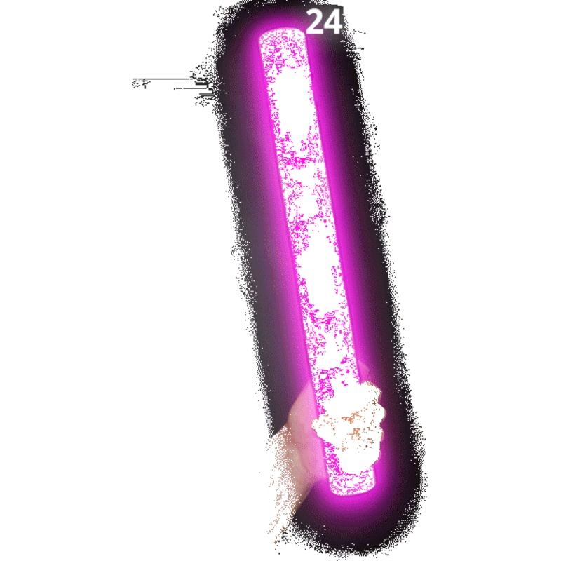 LED Light Up 18 Inch Pink Foam Stick Batons - Pack of 24 Sticks