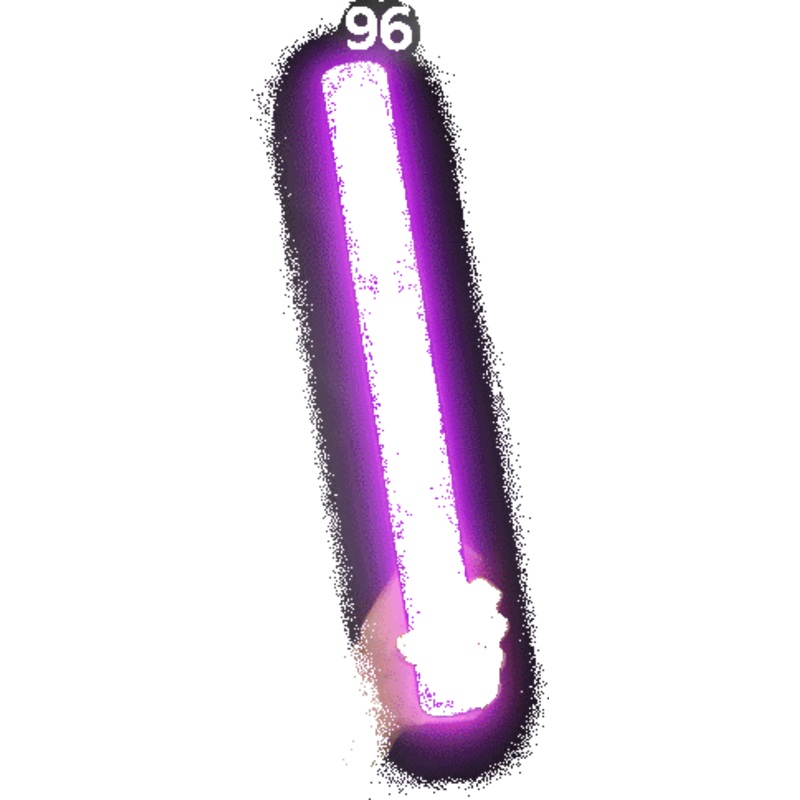 LED Light Up 18 Inch Purple Foam Stick Batons - Pack of 96 Sticks