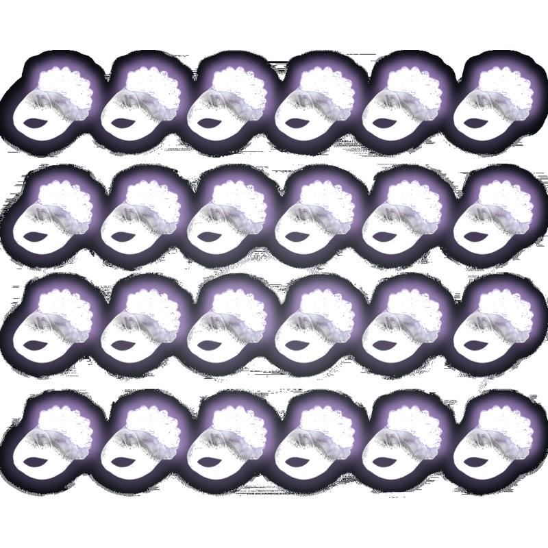 Purple LED Light Up Flashing Jelly Bumpy Rings - Pack of 24
