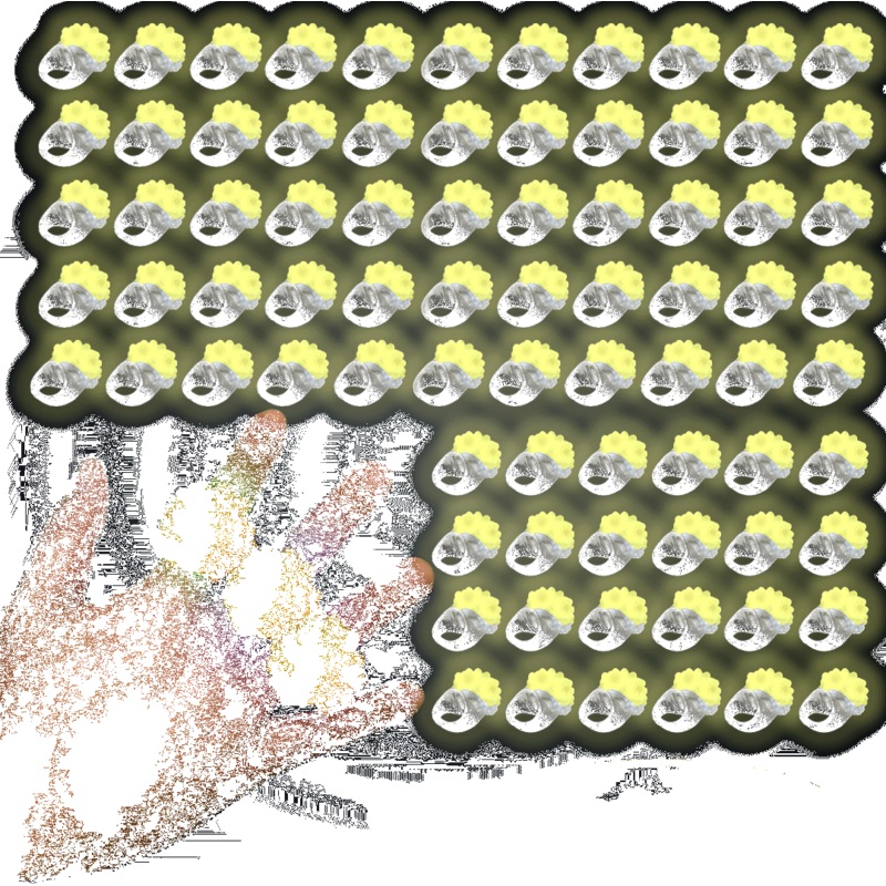 Yellow LED Light Up Flashing Jelly Bumpy Rings - Pack of 96
