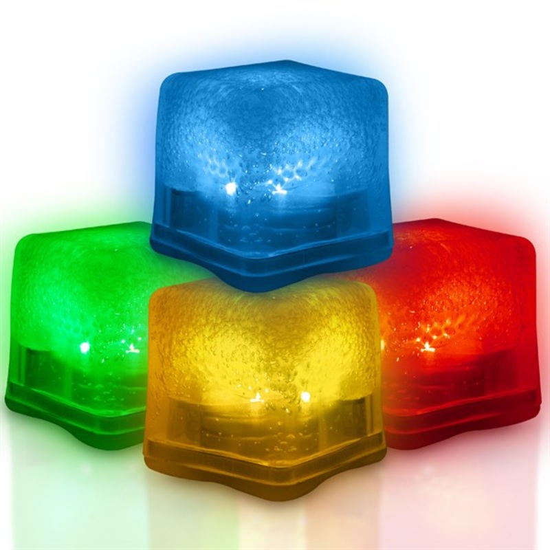 Assorted LED Ice Cubes (12 Per pack)