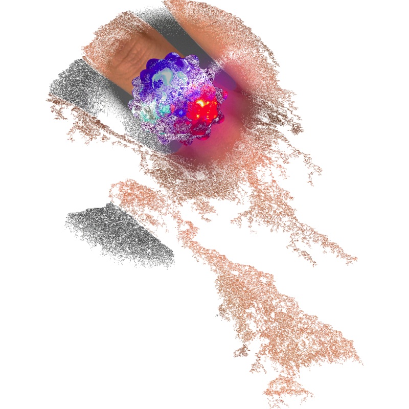 LED Flower Jelly Rings (24 Per pack)