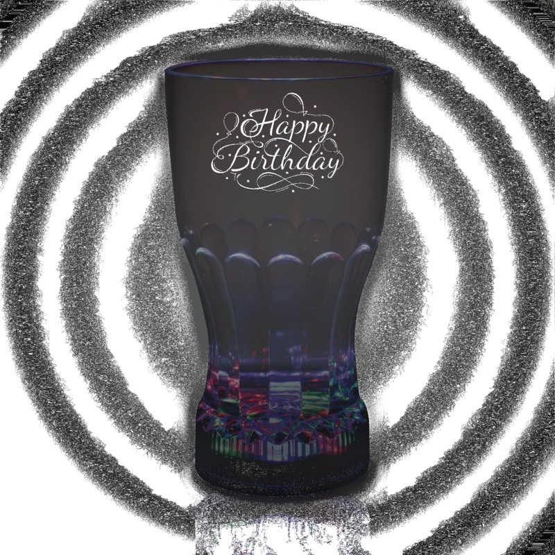 LED Happy Birthday 12 oz. Cup
