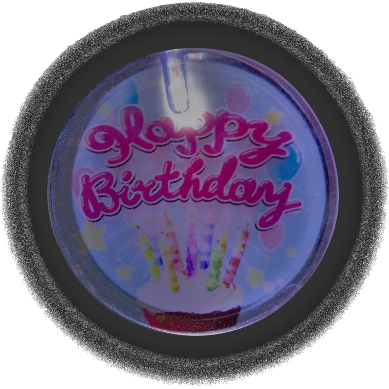 LED Happy Birthday Pin
