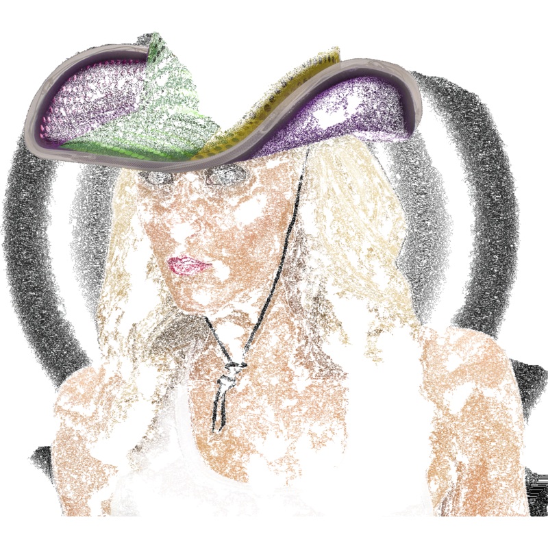 LED Mardi Gras Sequin Cowboy Hat