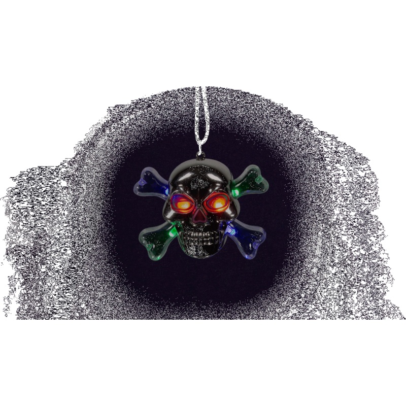 LED Skull & Crossbones Necklace