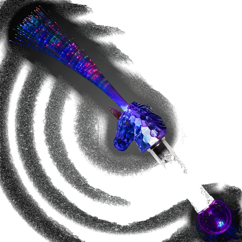 LED Unicorn Fiber Optic Wand