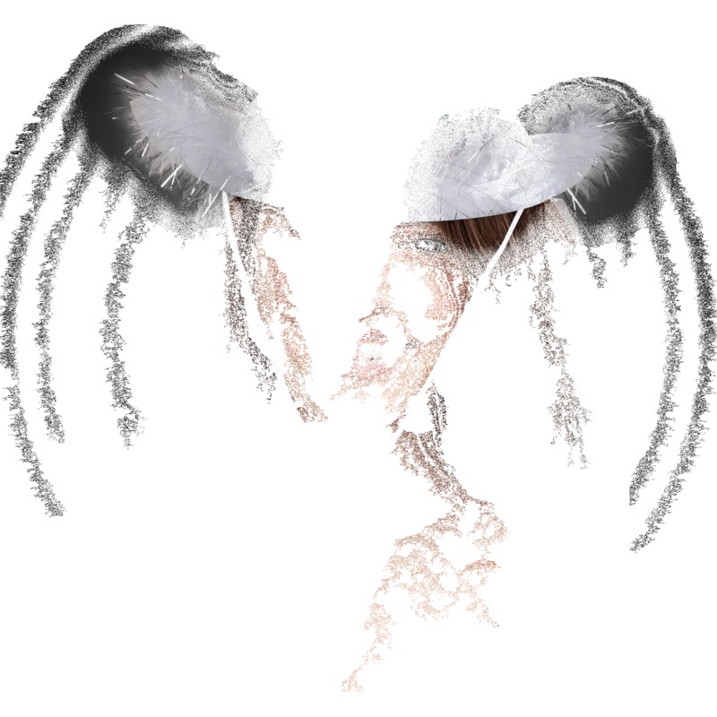 LED White Cowboy Hat with Tiara and Veil