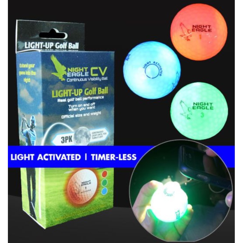NIGHT EAGLE CV LED GOLF BALL (3 per pack)