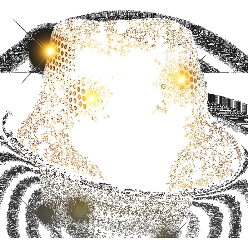 Shiny Gold Fedora Hats with Blinking LEDs