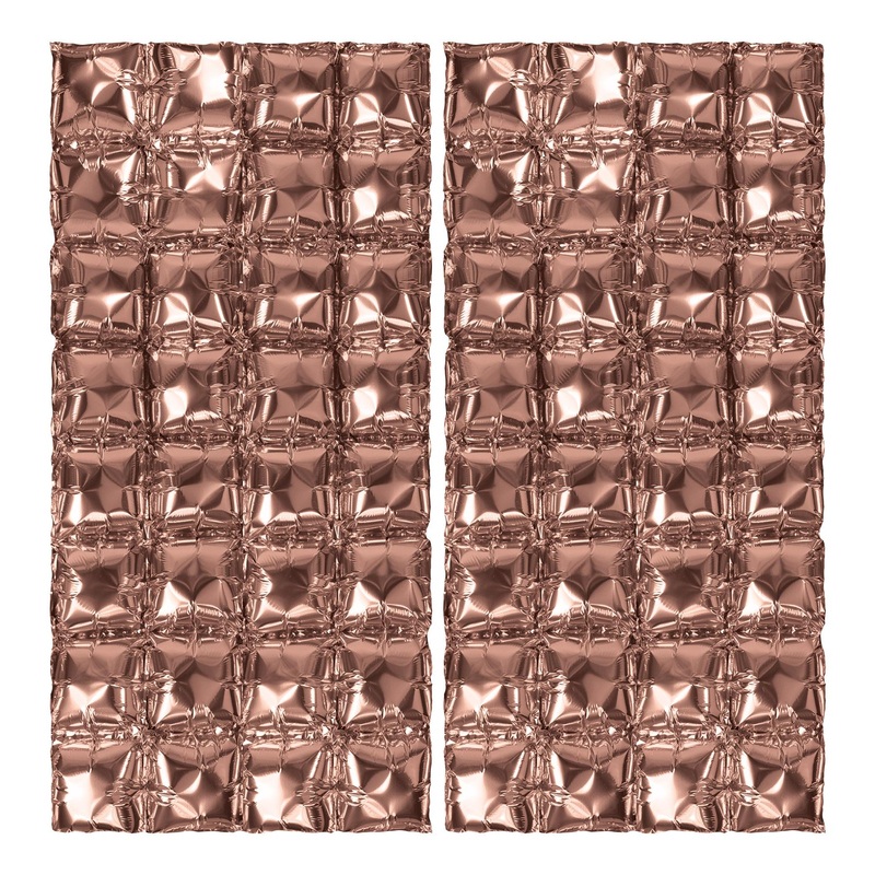 12 Pack Beistle Rose Gold Foil Party Balloon Backdrops