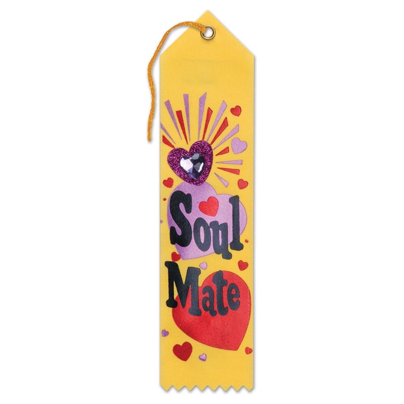 6 Pack Beistle Valentine's Day Soul Mate Jeweled Ribbon