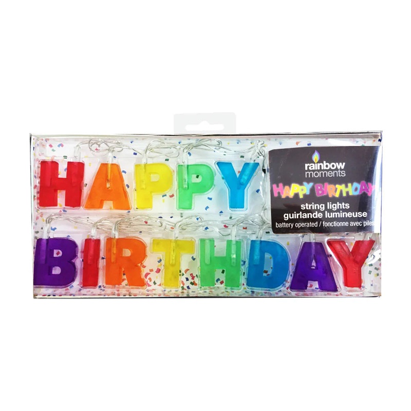 Happy Birthday LED String Lights