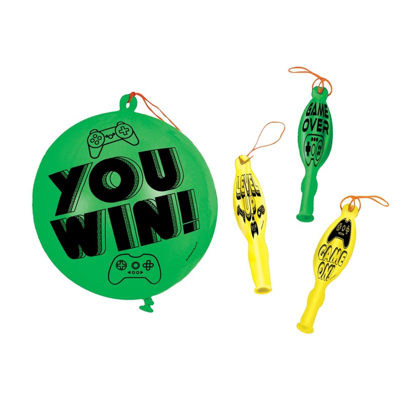 Level Up Packaged Punch Balloons 4 Ct