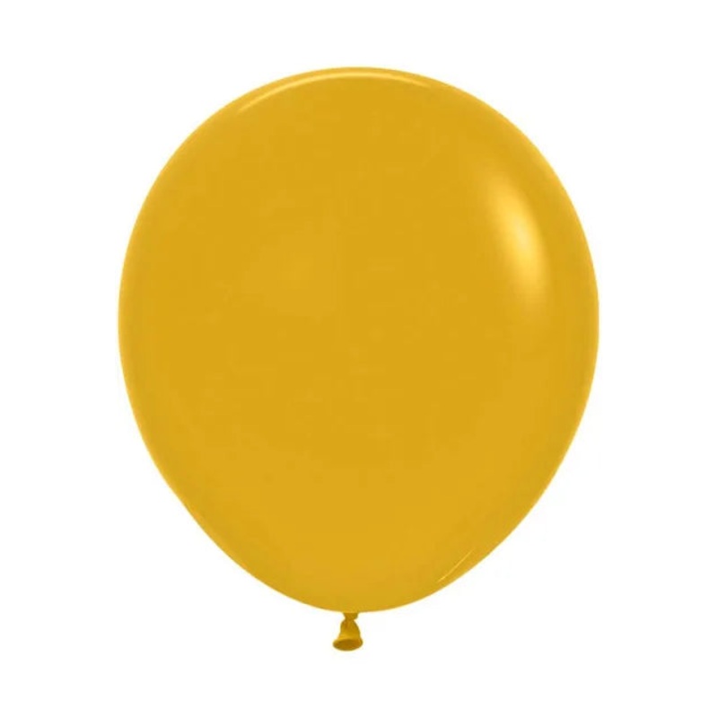 SEMPERTEX FASHION MUSTARD 45CM LATEX BALLOONS (PACK OF 6)