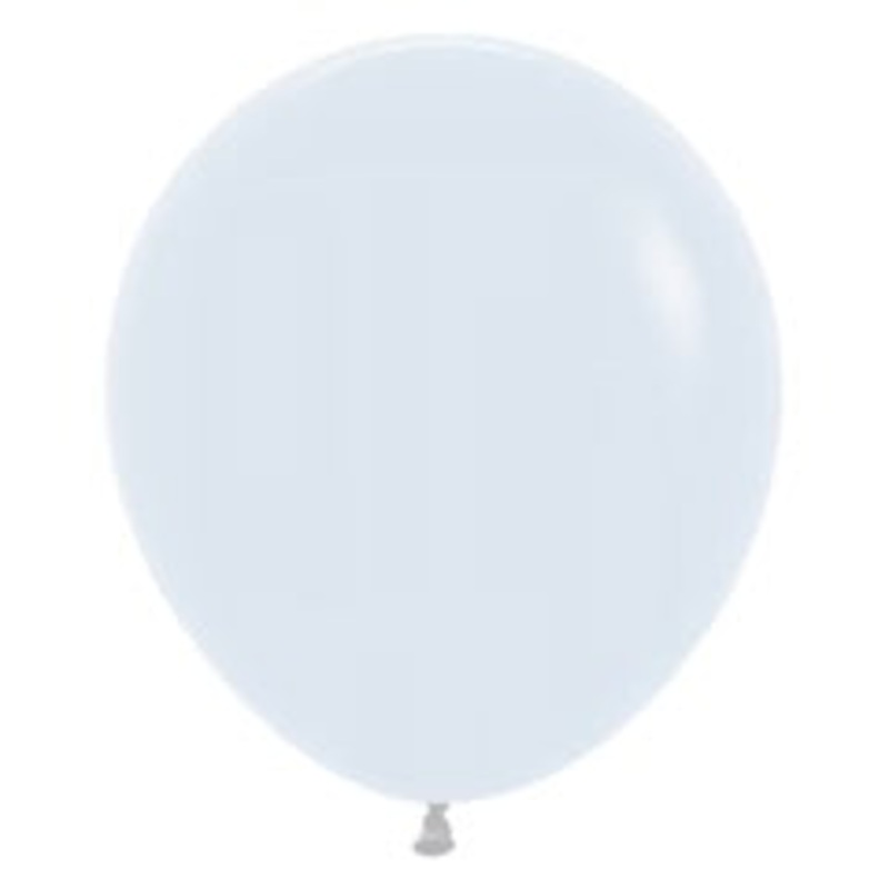 SEMPERTEX FASHION WHITE 45CM LATEX BALLOONS (PACK OF 6)