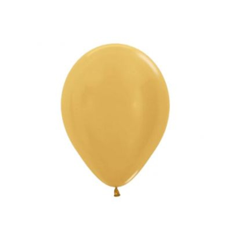 SEMPERTEX REFLEX GOLD 30CM LATEX BALLOONS (PACK OF 12)