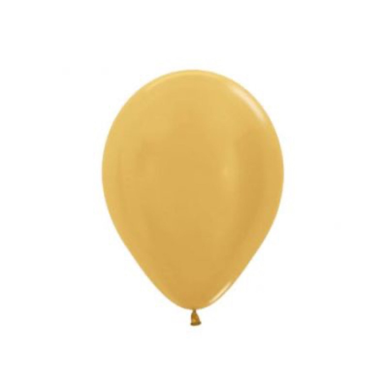 SEMPERTEX REFLEX GOLD 30CM LATEX BALLOONS (PACK OF 50)