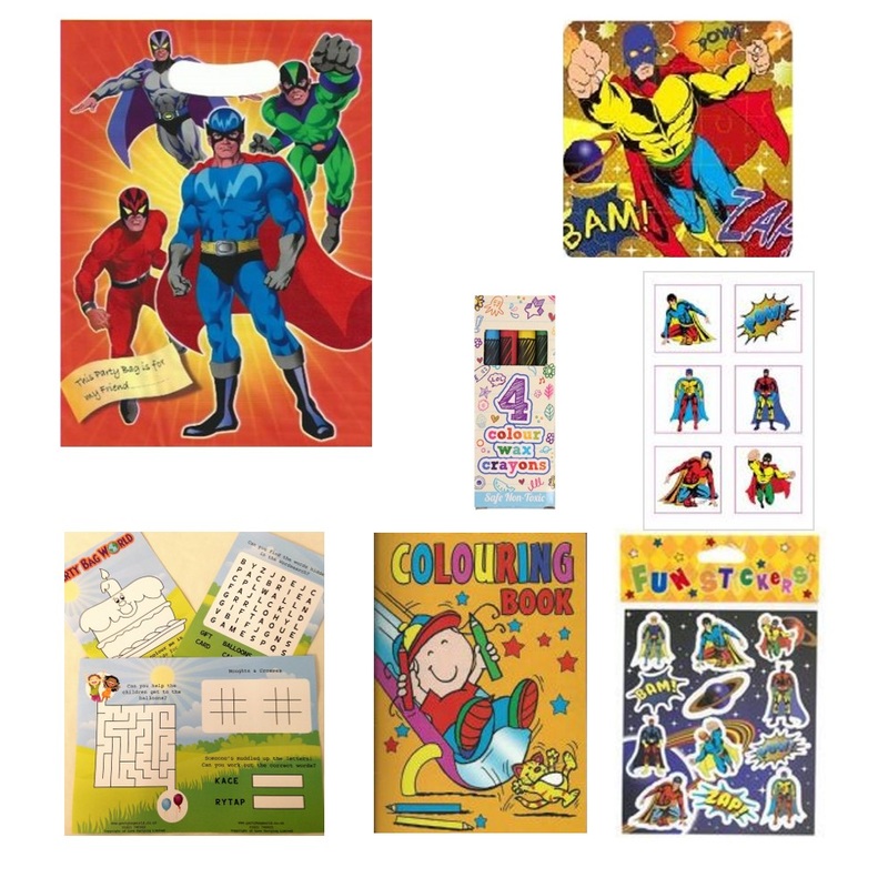 Superhero Pre Filled Party Bag