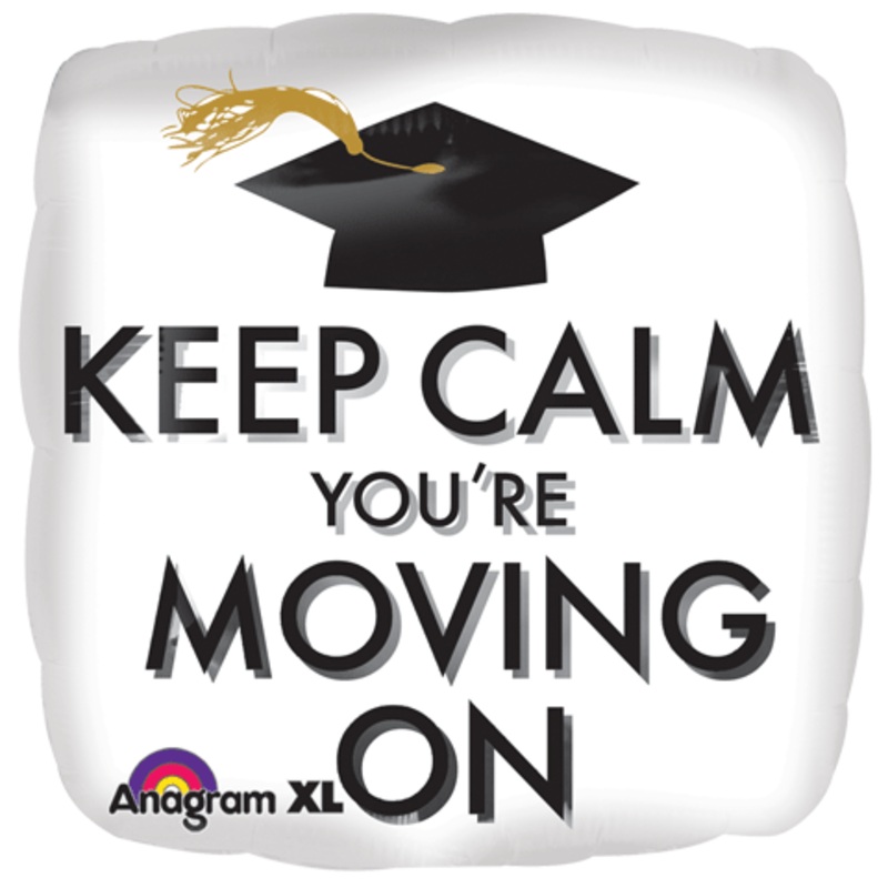 18-inches-Keep-Calm-Grad-Packaged-balloons