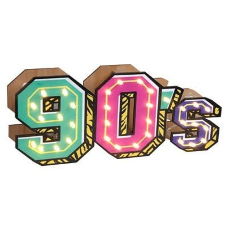 90'S Chiffres Lumineux Led Multicolore