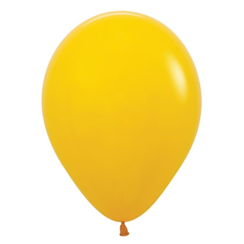Deluxe Honey Yellow 5 inch Profesional Quality Latex Balloon 100 count package