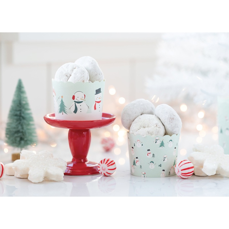 Foiled Mint Snowman Food Cup (50 pcs)