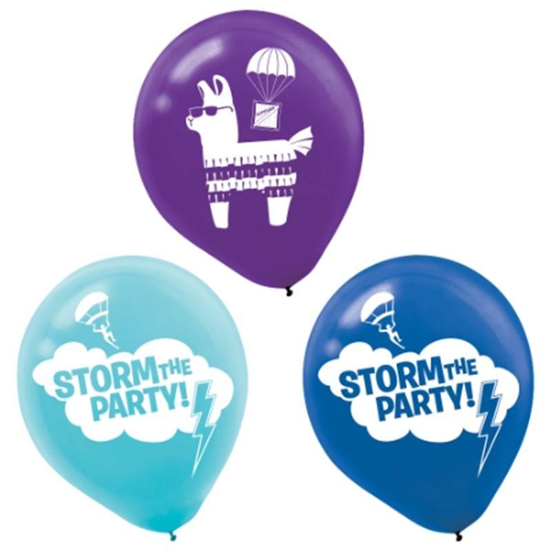 Fortnite Battle Royal latex balloons 12 inches, 6 per package