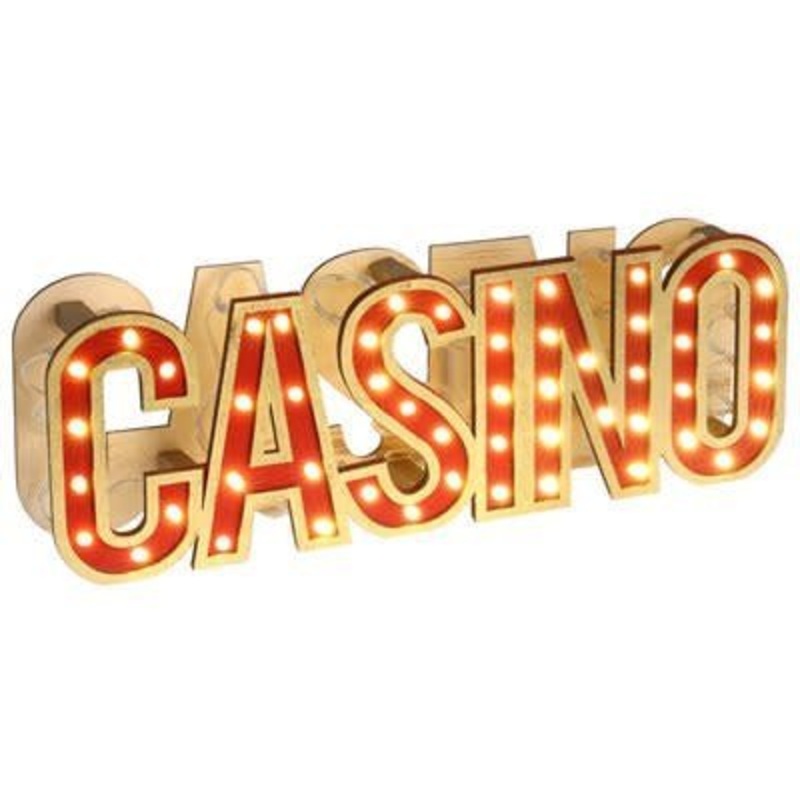 Lettres Pour Table Casino Lumineuses Led Rouge