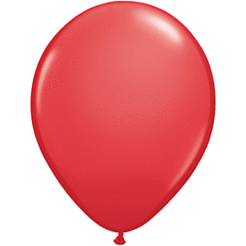 Red 5 inch Qualatex Profesional Quality Latex Balloon 100 count package