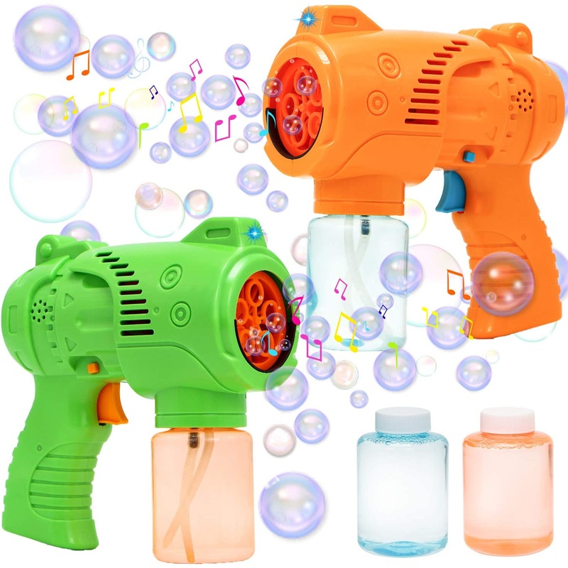 2 Bubble Guns with LED Lights and Music
