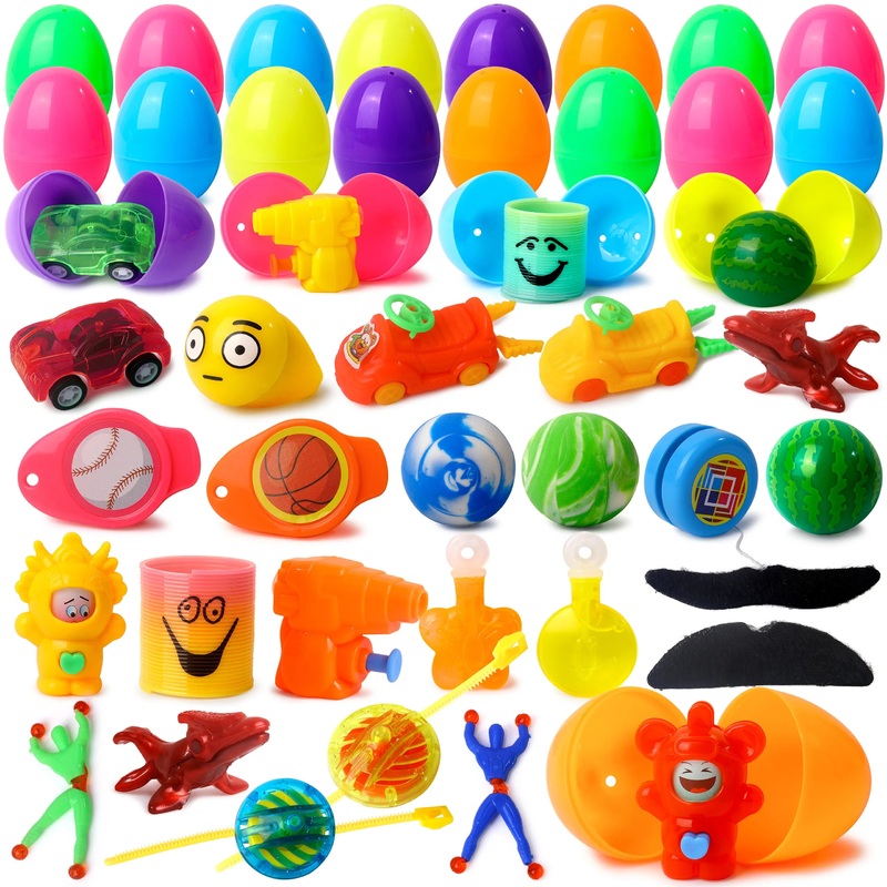 36Pcs Surprise Toys Prefilled Easter Eggs 2.25in