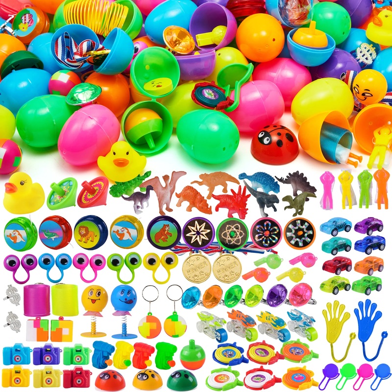 48Pcs Assorted Toys Prefilled Easter Eggs 2.5in