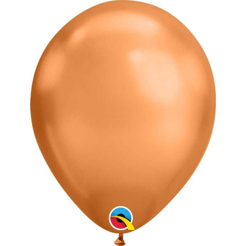 Chrome Copper  11 inch Qualatex Profesional Quality Latex Balloon 25 count package